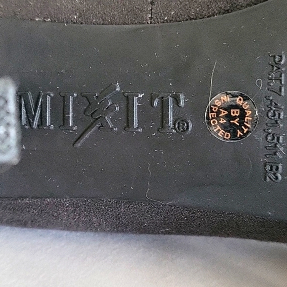 Mixit Shimmering Black Heels with Bow Detail - Picture 8 of 10